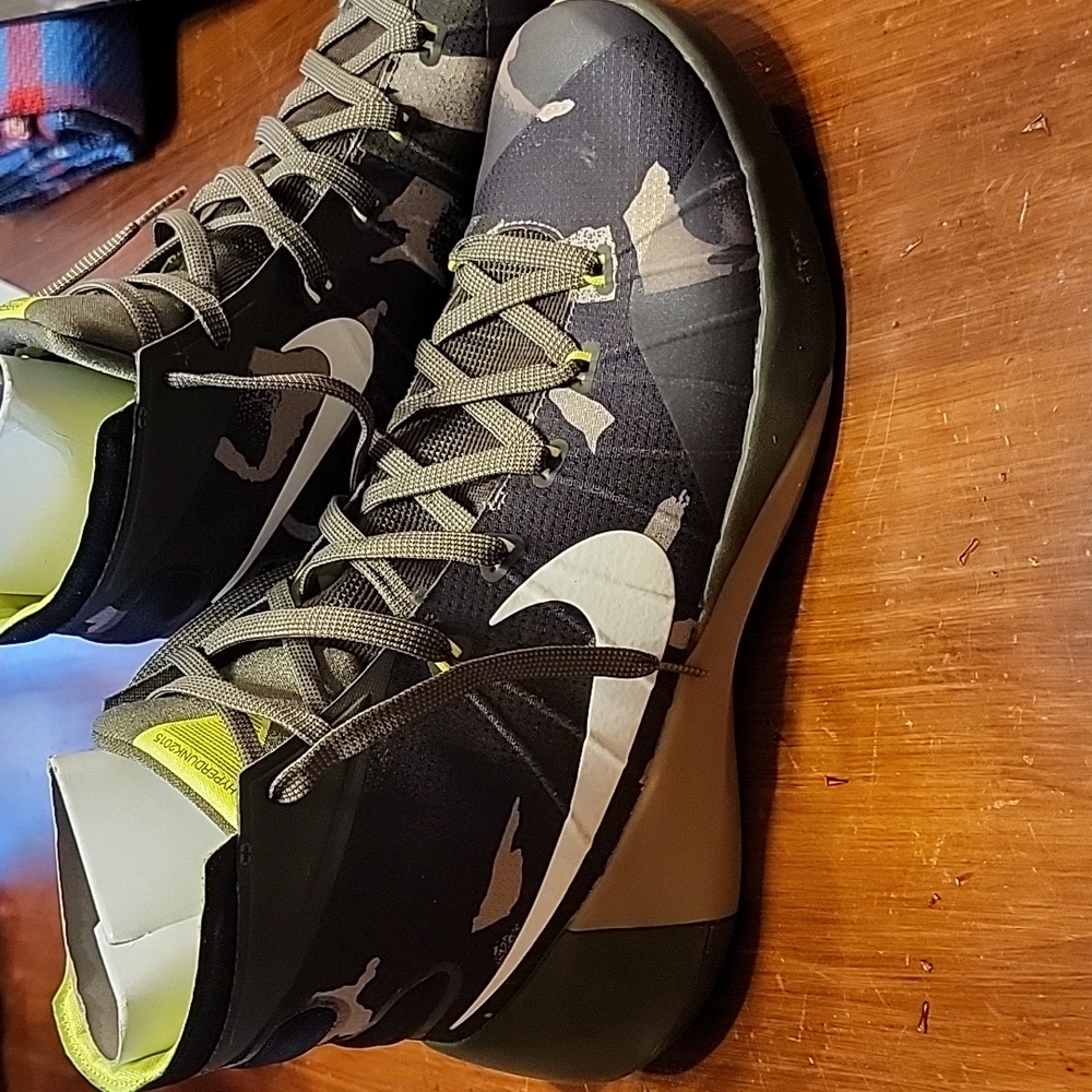 Nike Hyperdunk 2015 Premium Camo Cargo Khaki Shoes 749567-313 Men's Size 13